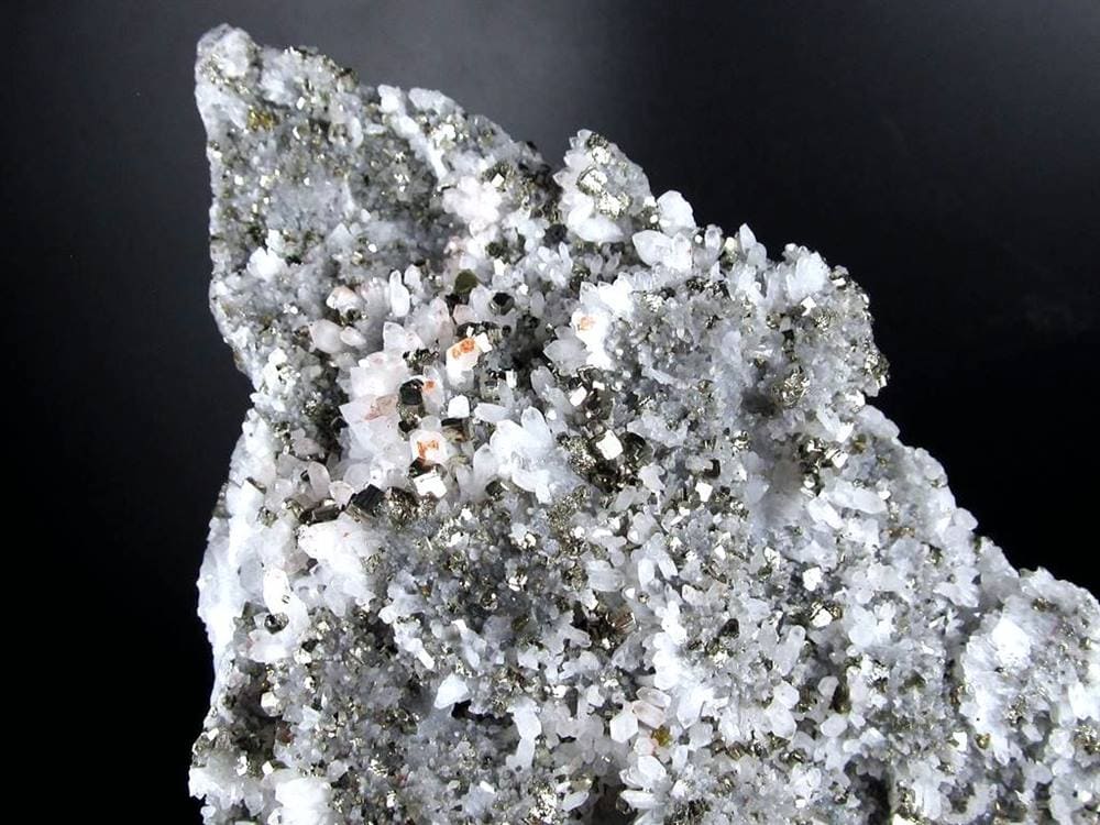 パイライト共生 水晶 黄鉄鉱 クォーツ クラスター