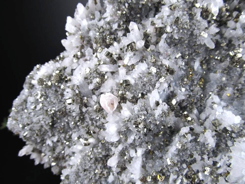 パイライト共生 水晶 黄鉄鉱 クォーツ クラスター