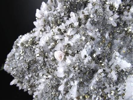 パイライト共生 水晶 黄鉄鉱 クォーツ クラスター