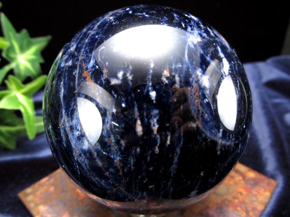 ソーダライト 方曹達石 丸玉 スフィア 置き物