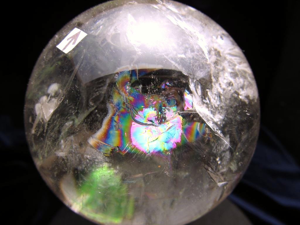 ☆秘蔵放出！☆【動画あり】☆透明感抜群！貫入水晶＆虹入り☆太古の水