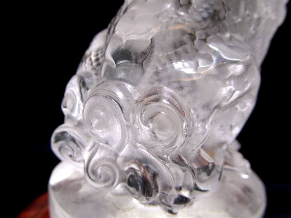 麒麟 キリン 水晶 クォーツ 彫刻 置物