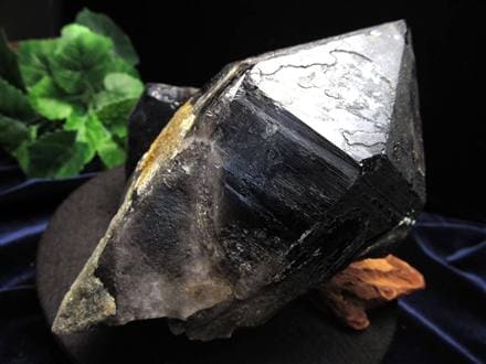 モリオン 黒水晶 原石 クラスター 山東省産
