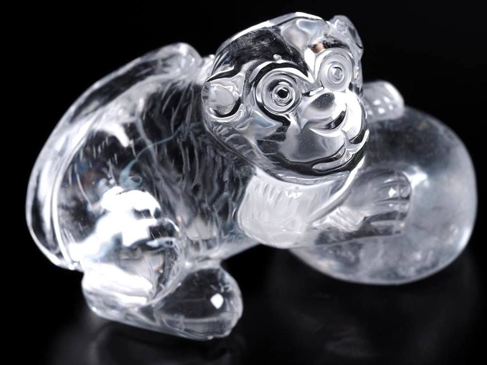 水晶 彫刻置物 クォーツ クリスタル 十二支