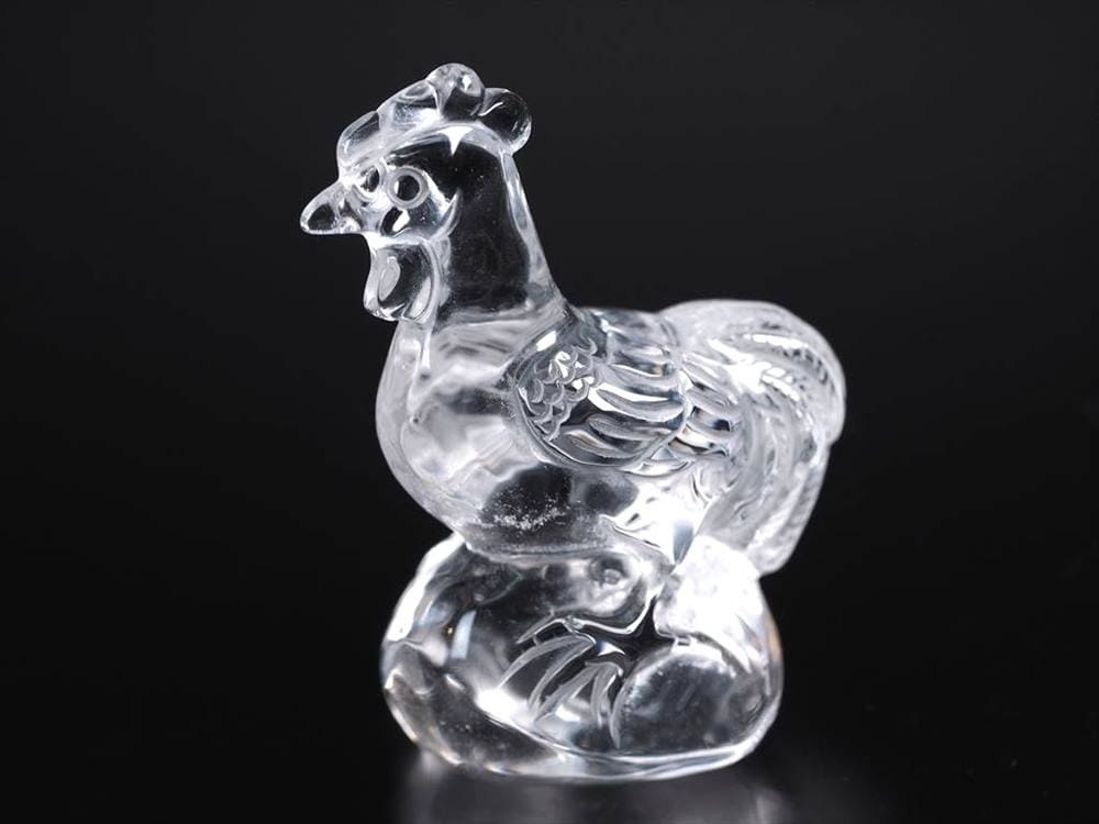 水晶 彫刻置物 クォーツ クリスタル 十二支