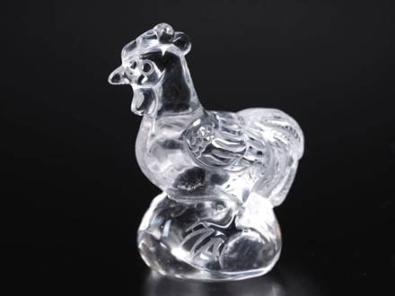 水晶 彫刻置物 クォーツ クリスタル 十二支