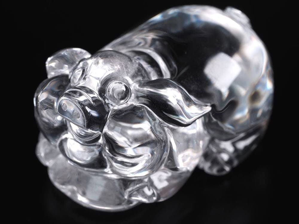水晶 彫刻置物 クォーツ クリスタル 十二支
