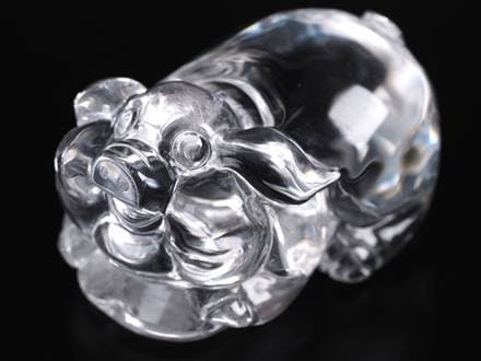 水晶 彫刻置物 クォーツ クリスタル 十二支