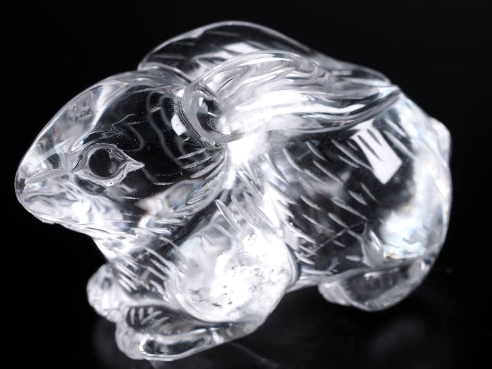 水晶 彫刻置物 クォーツ クリスタル 十二支