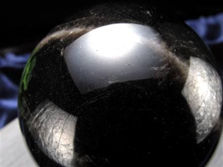 星彩黒水晶 スターモリオン 丸玉 スフィア チベット産