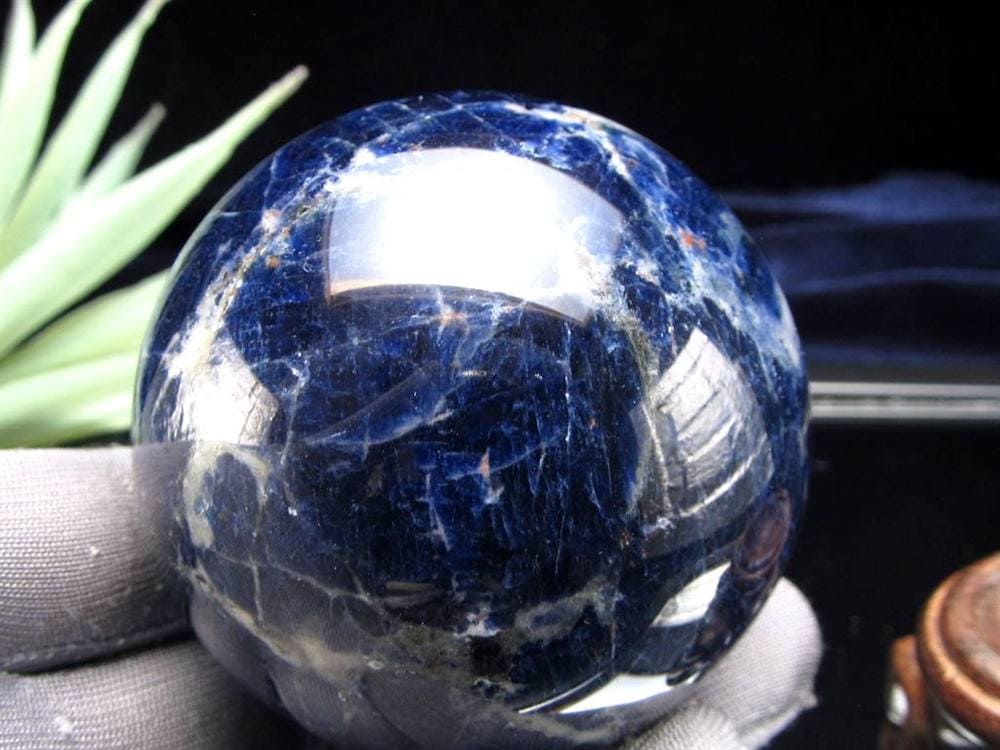 ソーダライト 方曹達石 丸玉 スフィア 置き物