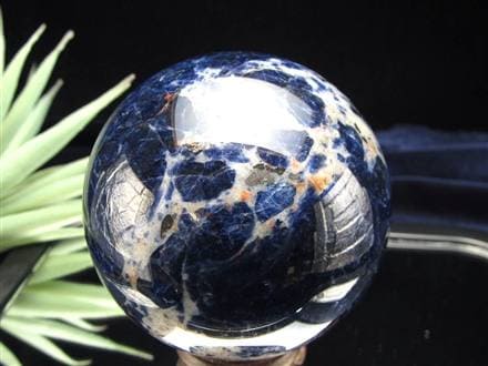 ソーダライト 方曹達石 丸玉 スフィア 置き物