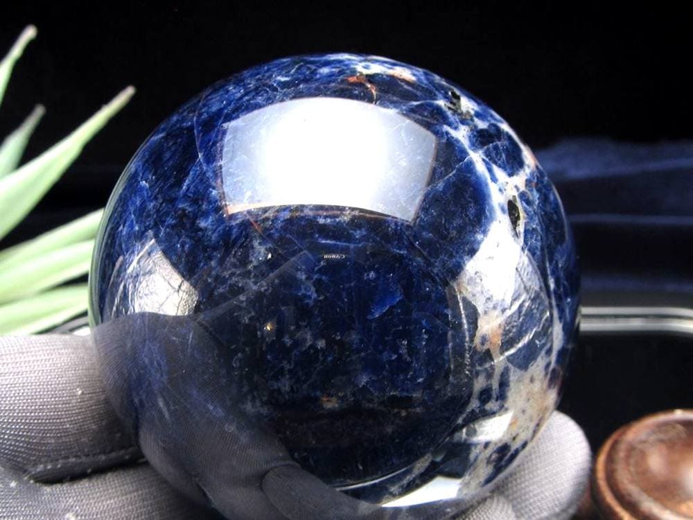 ソーダライト 方曹達石 丸玉 スフィア 置き物