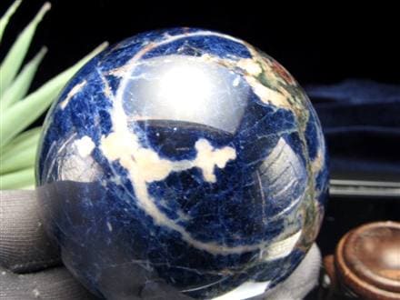ソーダライト 方曹達石 丸玉 スフィア 置き物