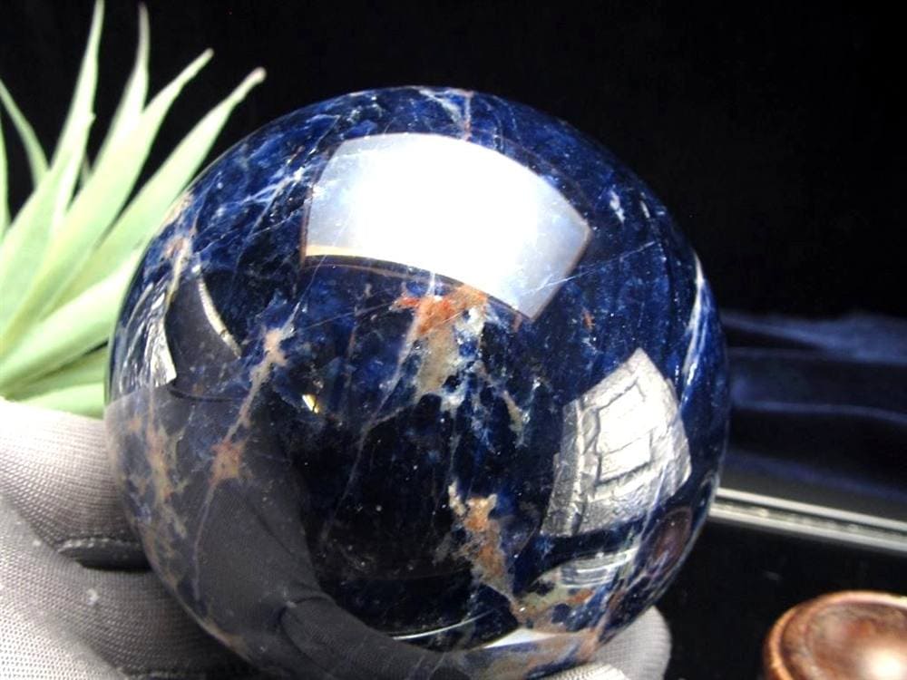 ソーダライト 方曹達石 丸玉 スフィア 置き物