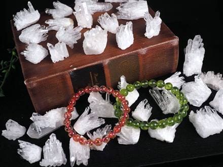 四川産 水晶 クラスター ポイント 針状水晶