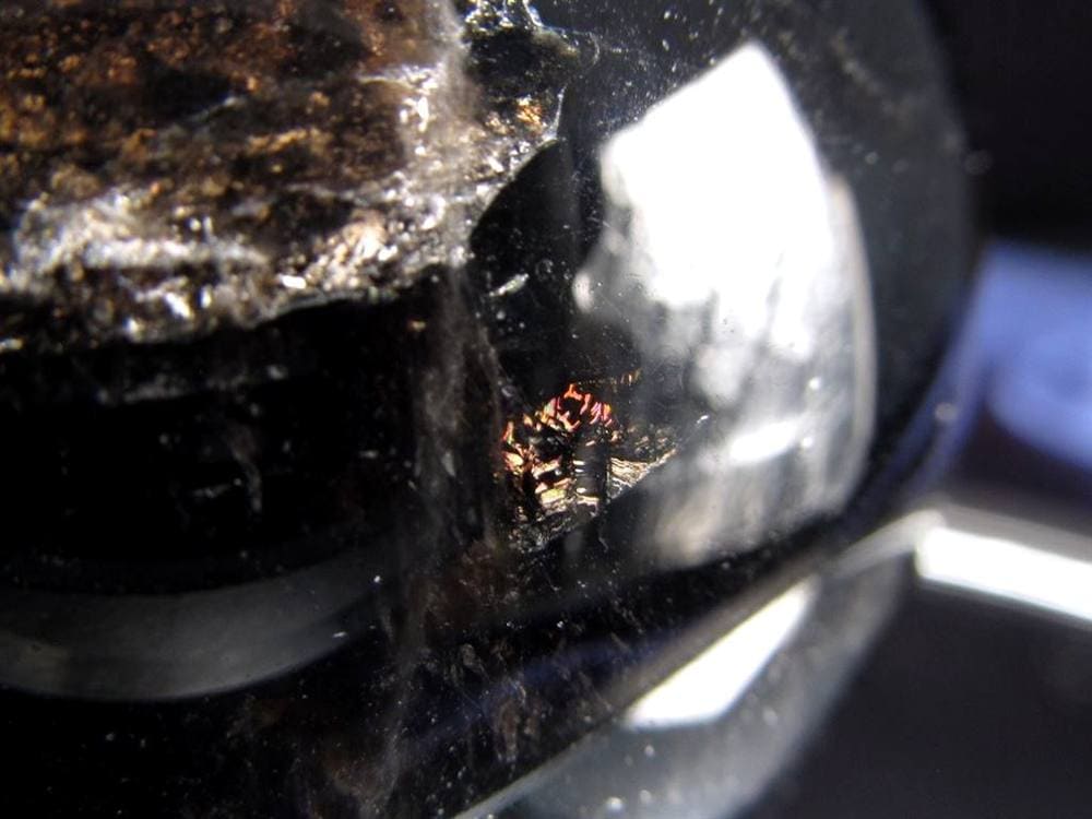 星彩黒水晶 スターモリオン 丸玉 スフィア チベット産