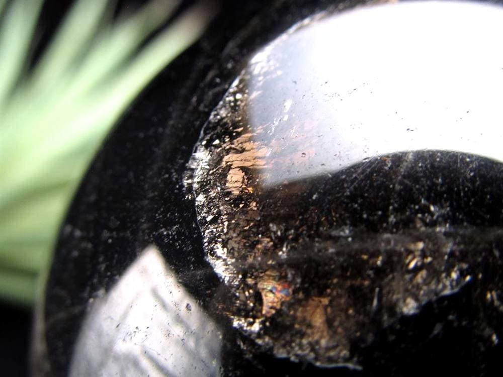 星彩黒水晶 スターモリオン 丸玉 スフィア チベット産