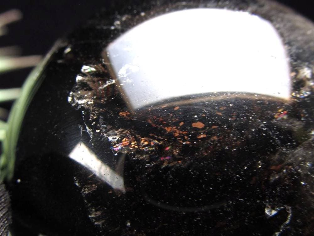 星彩黒水晶 スターモリオン 丸玉 スフィア チベット産