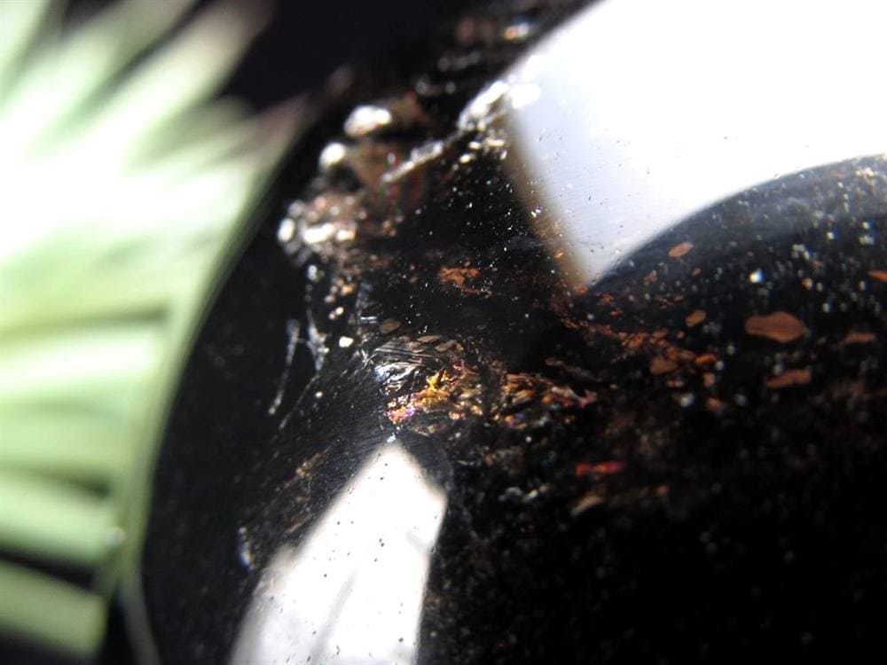 星彩黒水晶 スターモリオン 丸玉 スフィア チベット産