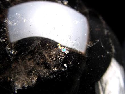 星彩黒水晶 スターモリオン 丸玉 スフィア チベット産