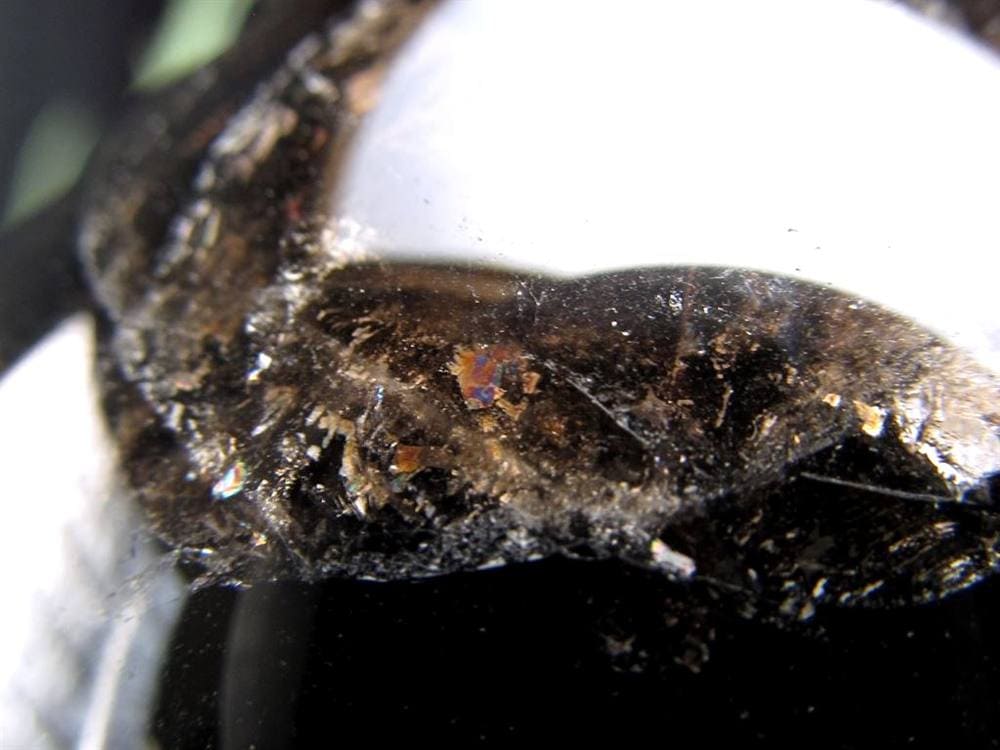 星彩黒水晶 スターモリオン 丸玉 スフィア チベット産