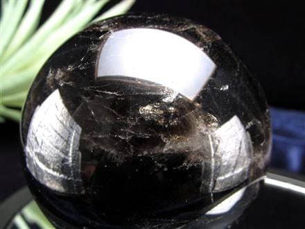 星彩黒水晶 スターモリオン 丸玉 スフィア チベット産