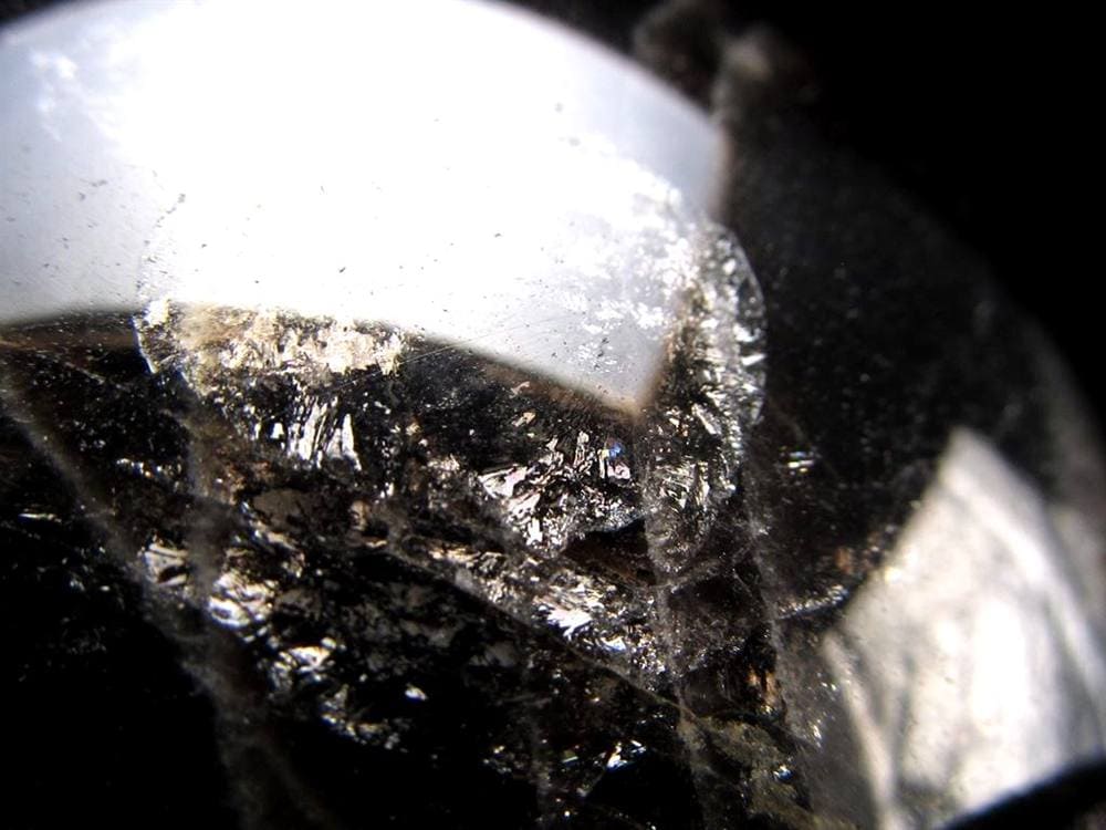 星彩黒水晶 スターモリオン 丸玉 スフィア チベット産