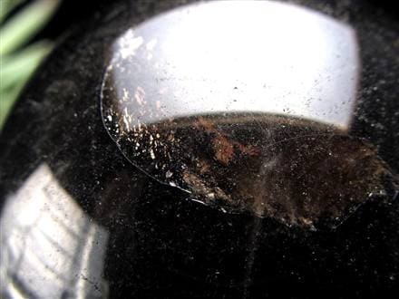 星彩黒水晶 スターモリオン 丸玉 スフィア チベット産