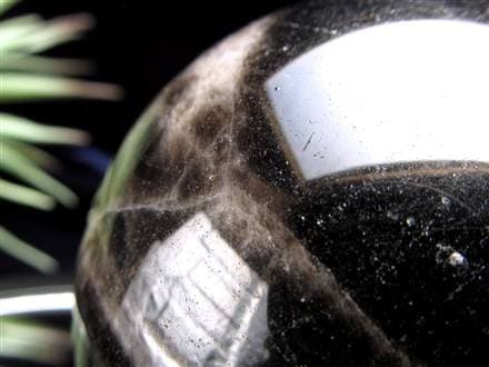 星彩黒水晶 スターモリオン 丸玉 スフィア チベット産