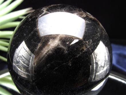 星彩黒水晶 スターモリオン 丸玉 スフィア チベット産