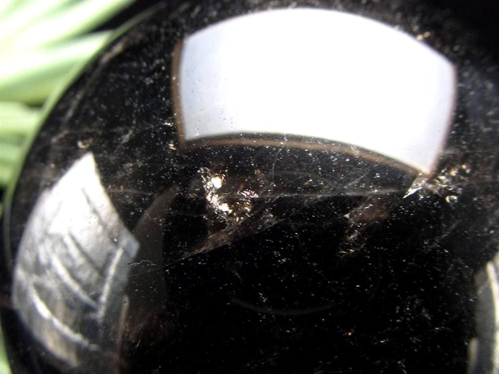 星彩黒水晶 スターモリオン 丸玉 スフィア チベット産