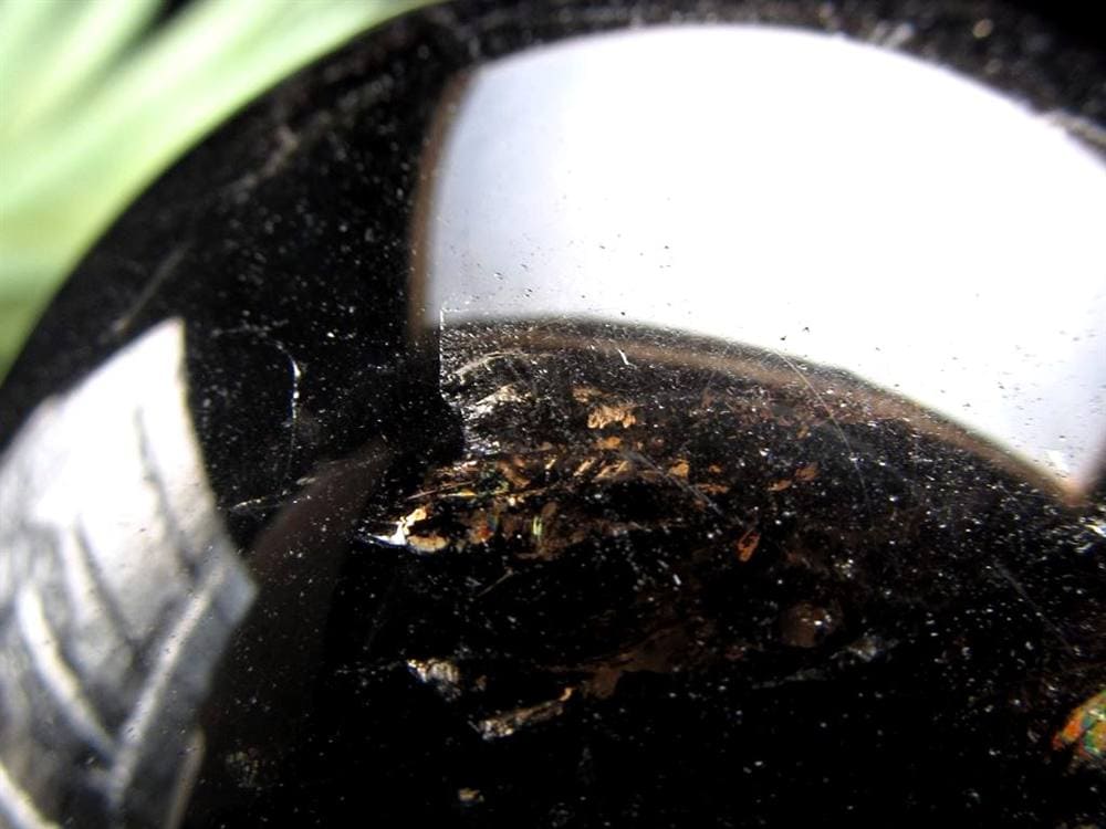 星彩黒水晶 スターモリオン 丸玉 スフィア チベット産