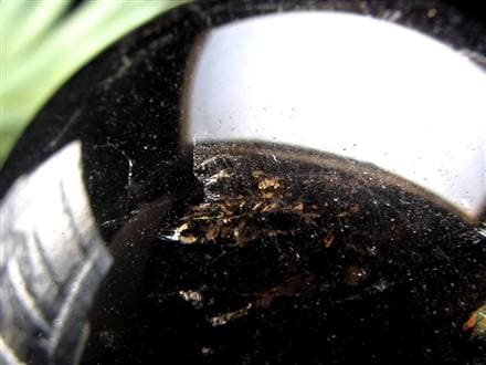 星彩黒水晶 スターモリオン 丸玉 スフィア チベット産