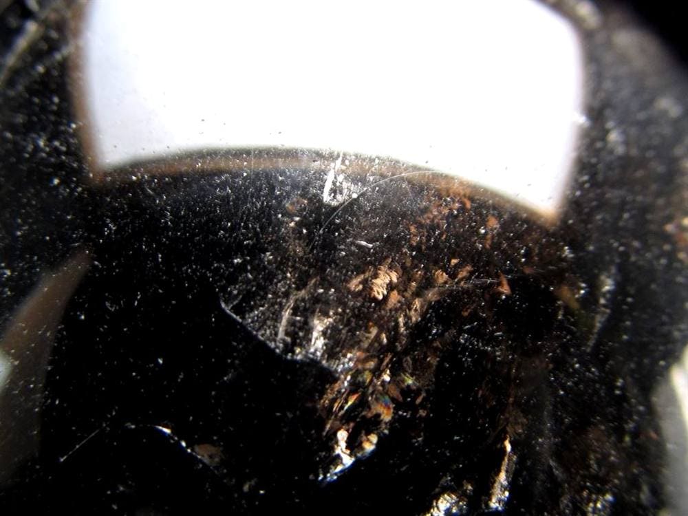 星彩黒水晶 スターモリオン 丸玉 スフィア チベット産