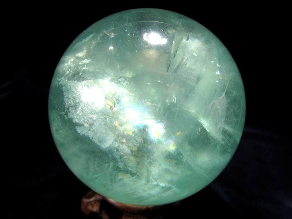 グリーン フローライト 蛍石 丸玉 置物