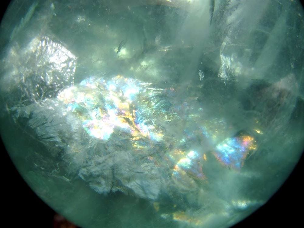 グリーン フローライト 蛍石 丸玉 置物