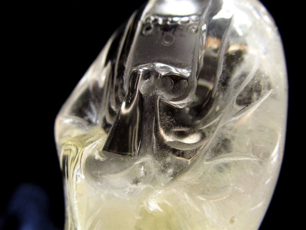 観音 置物 シトリン 彫刻 仏教