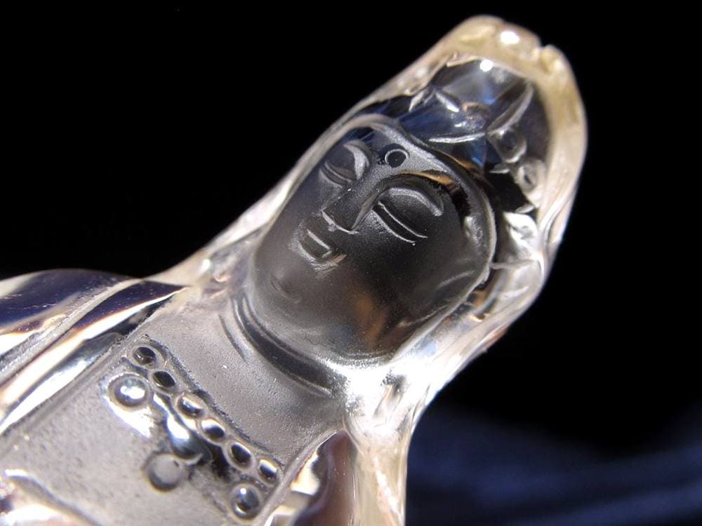 観音 置物 シトリン 彫刻 仏教