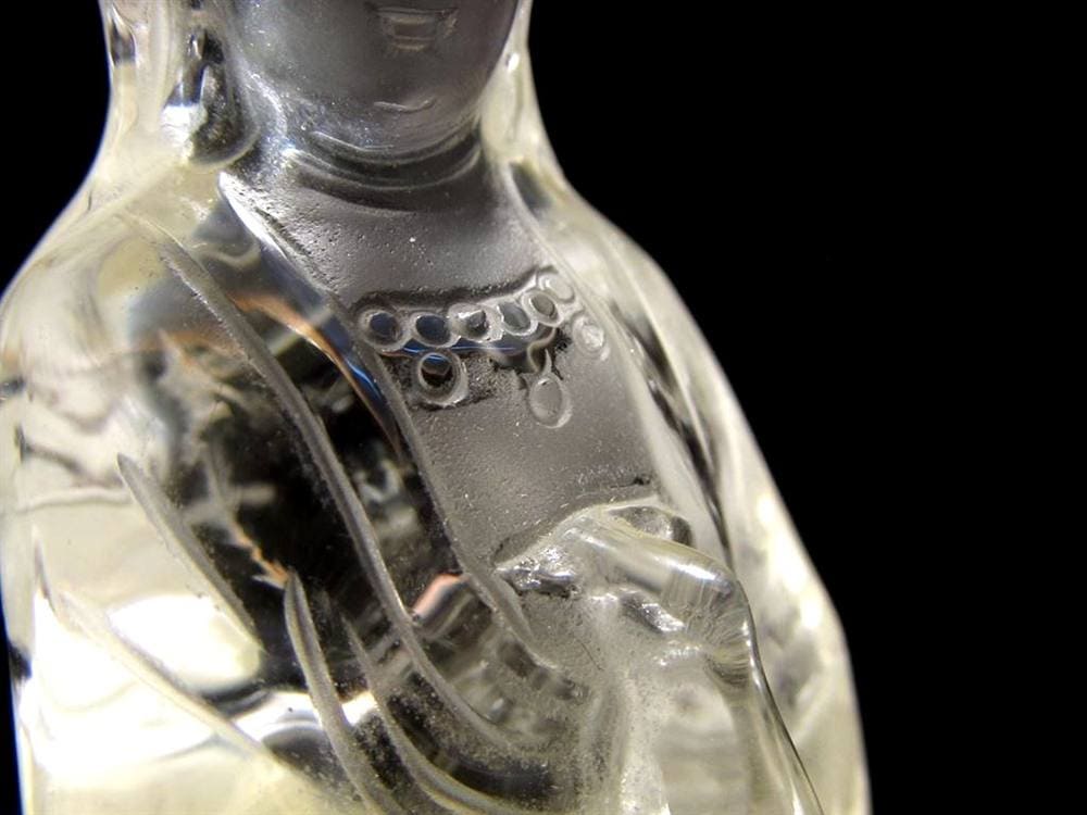 観音 置物 シトリン 彫刻 仏教