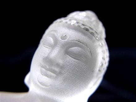 水晶 クォーツ クリスタル 薬師如来 彫刻 置物