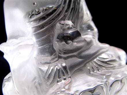 水晶 クォーツ クリスタル 薬師如来 彫刻 置物