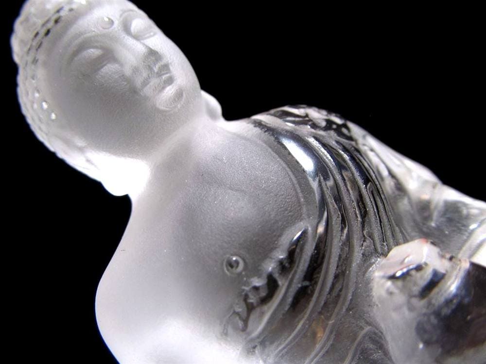 水晶 クォーツ クリスタル 薬師如来 彫刻 置物