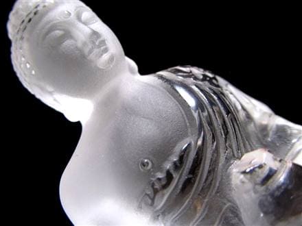 水晶 クォーツ クリスタル 薬師如来 彫刻 置物