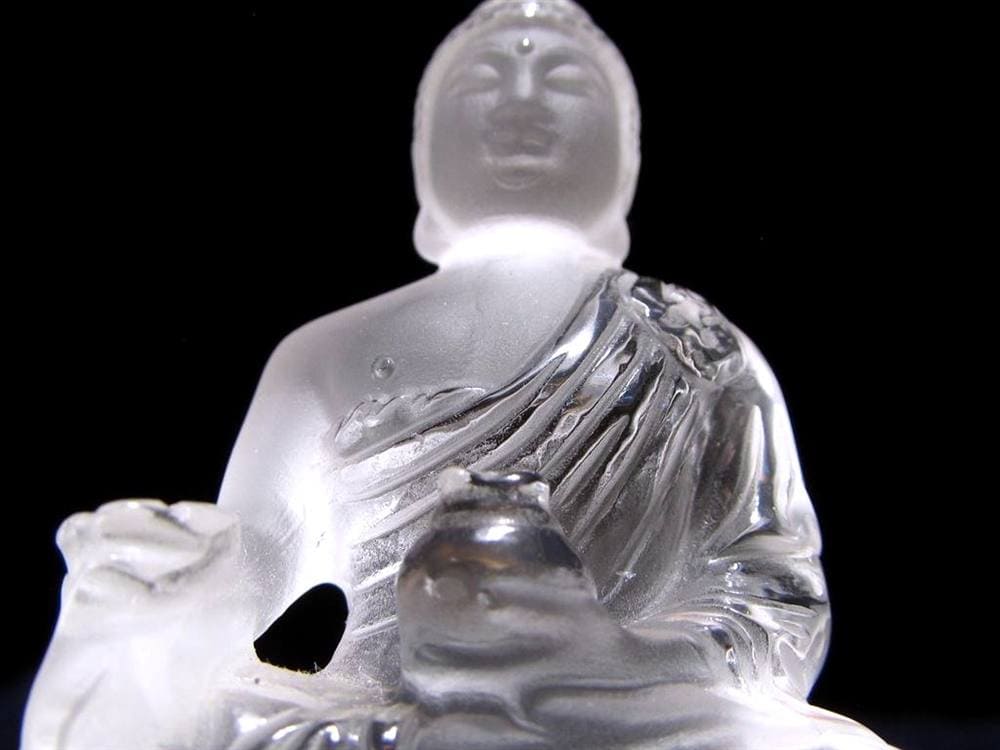 水晶 クォーツ クリスタル 薬師如来 彫刻 置物