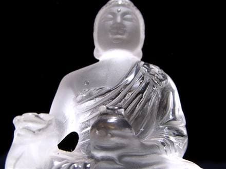 水晶 クォーツ クリスタル 薬師如来 彫刻 置物