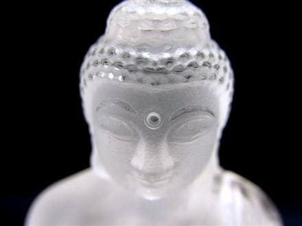 水晶 クォーツ クリスタル 薬師如来 彫刻 置物