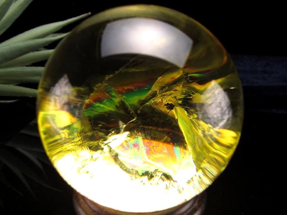 シトリン 黄水晶 丸玉 誕生石 天然石