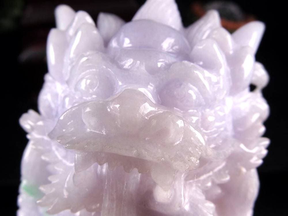 翡翠 ヒスイ 彫刻置物 龍 玉璽