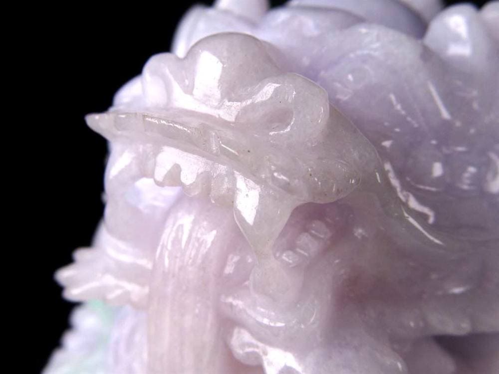 翡翠 ヒスイ 彫刻置物 龍 玉璽